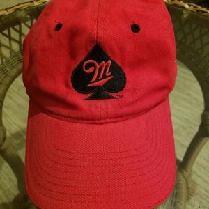Miller Spade Cap Hat Logo embroidery Outdoor Cap brand red hook and loop back